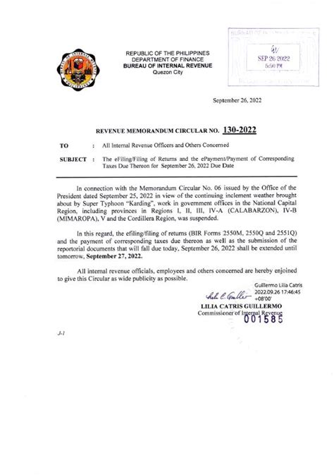 Filing and payment of BIR Forms 2550M, 2550Q and .